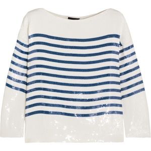 COPY - NWT J. Crew Collection Sequin Striped Shirt